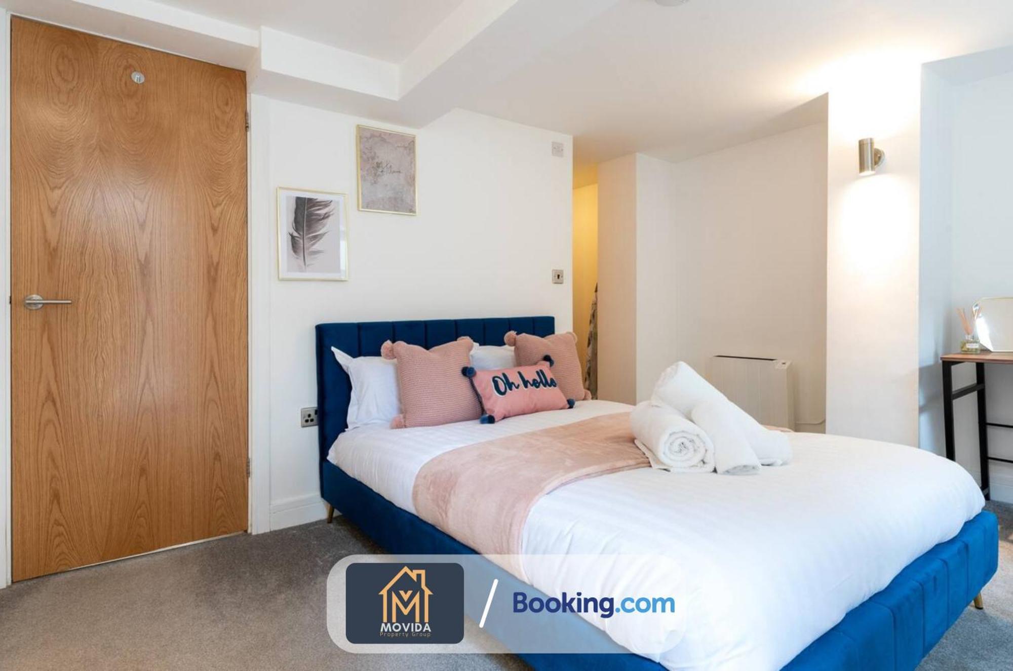 Stylish Two Bed Town Centre Apartment By Movida Property Group Short Lets & Serviced Accommodation With Parking Harrogate Esterno foto