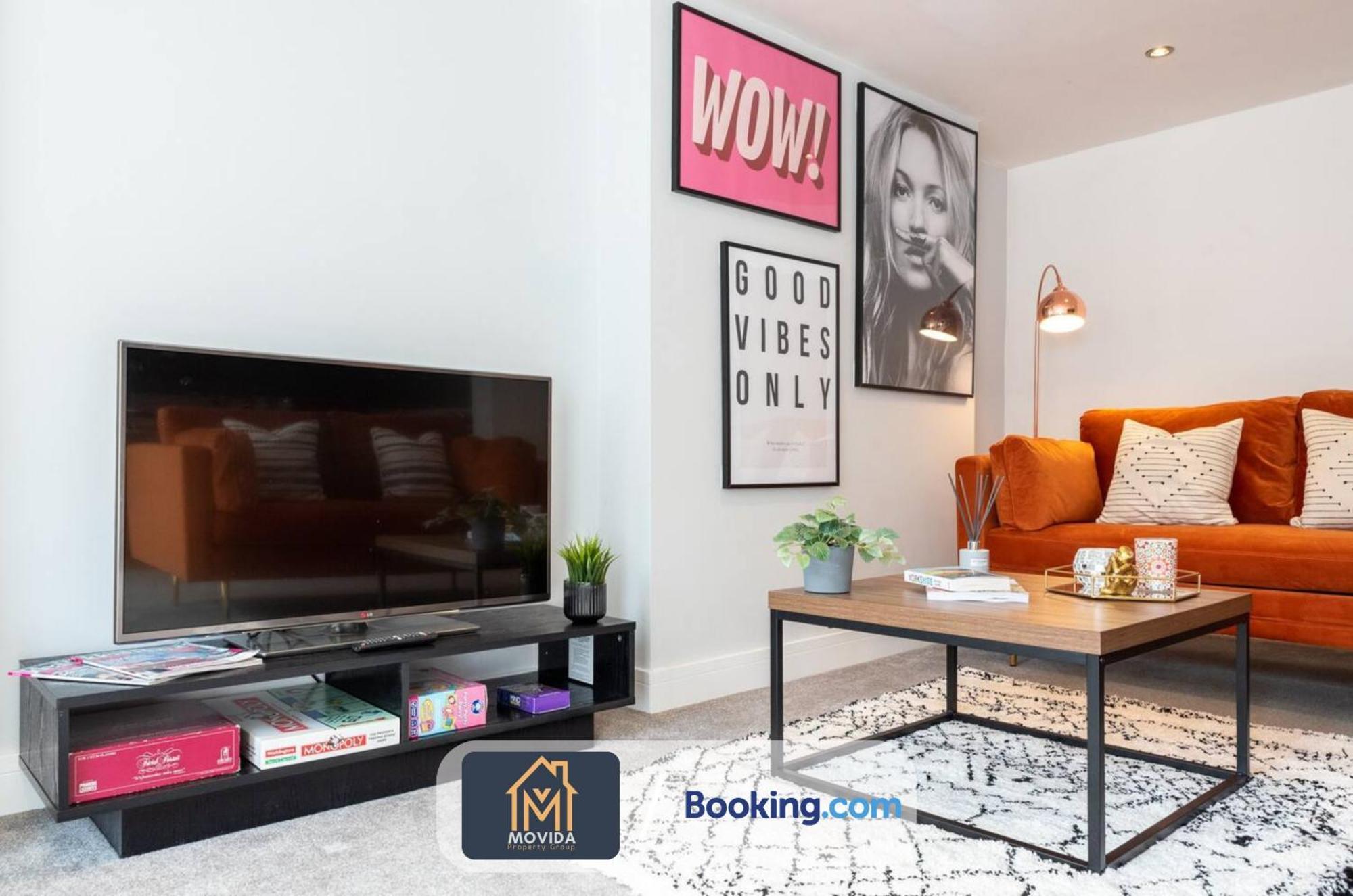 Stylish Two Bed Town Centre Apartment By Movida Property Group Short Lets & Serviced Accommodation With Parking Harrogate Esterno foto